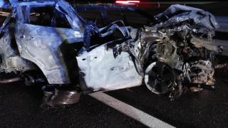 Imagen de uno de los vehículos siniestrados.