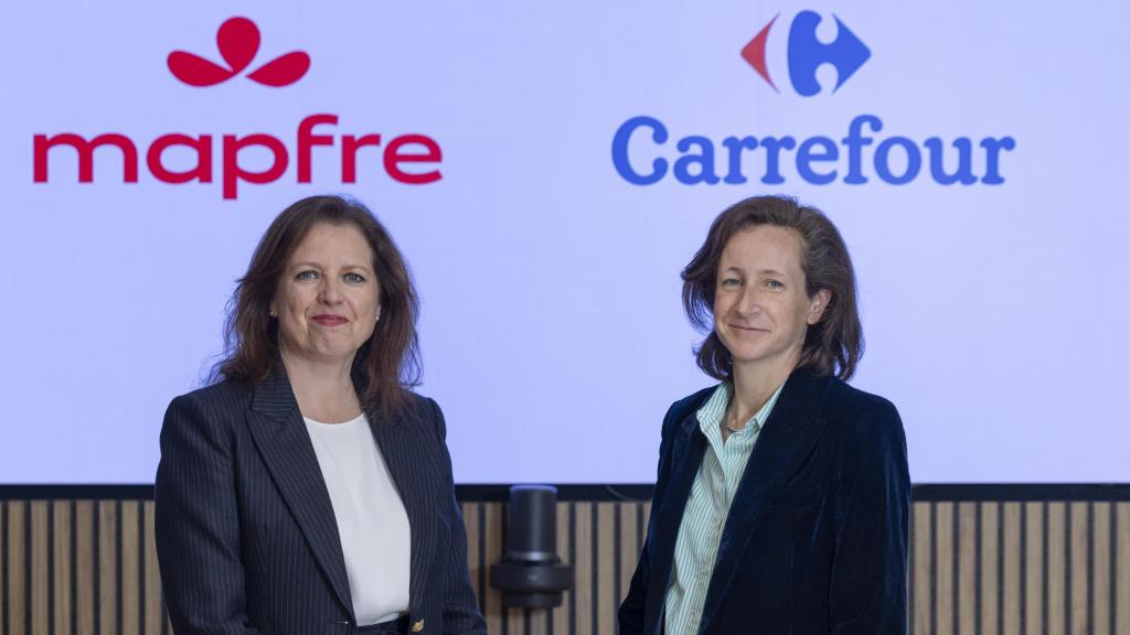 Elena Sanz, CEO de Mapfre Iberia y Elodie Perthuisot, directora ejecutiva Carrefour España