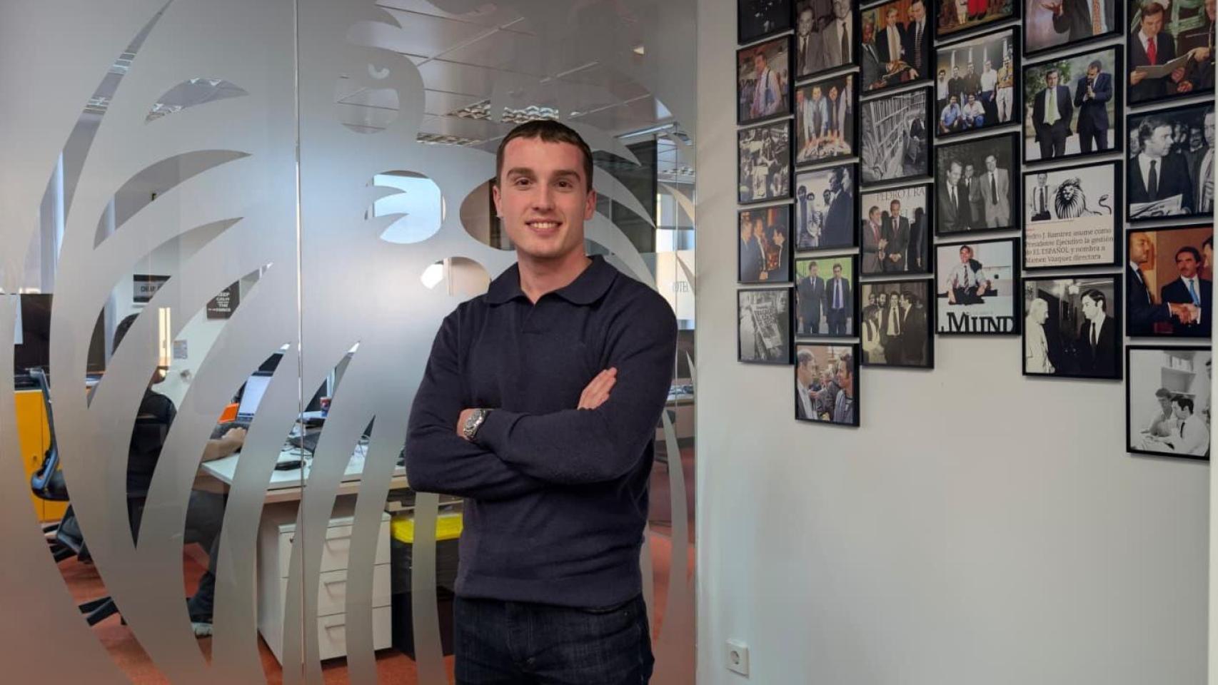 Martín Arosa, fundador y CEO de ZipGenial, en la sede de El Español.