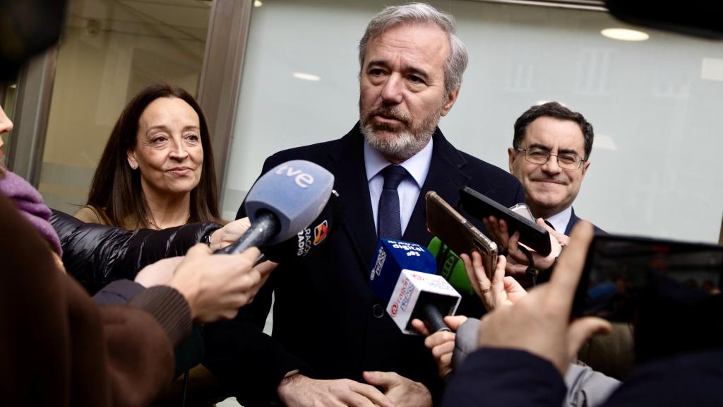 El presidente de Aragón, Jorge Azcón, este viernes.