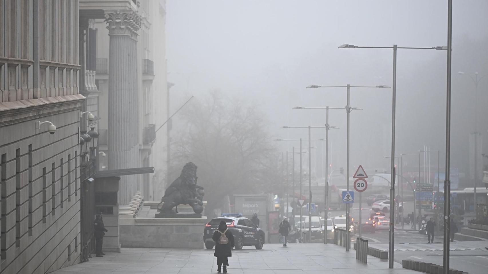 Bancos de niebla en Madrid