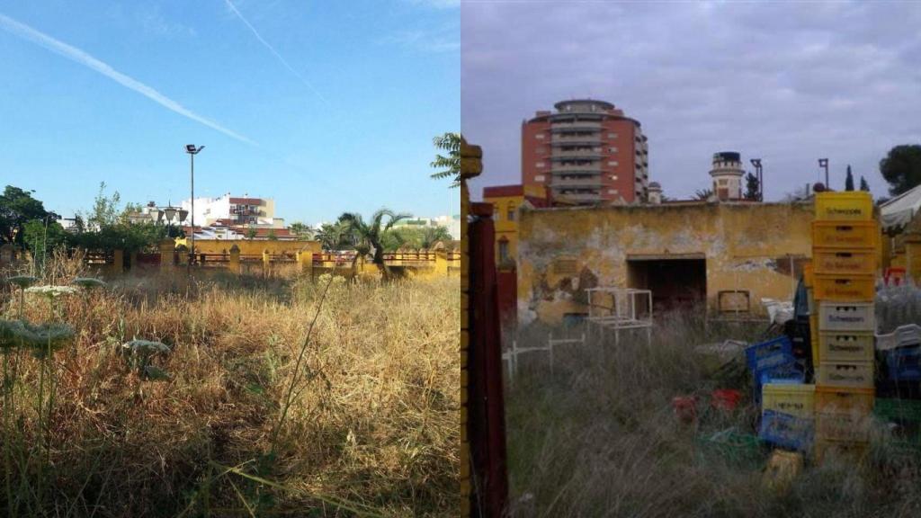 Imágenes del estado de la Venta de Antequera antes de su última restauración.