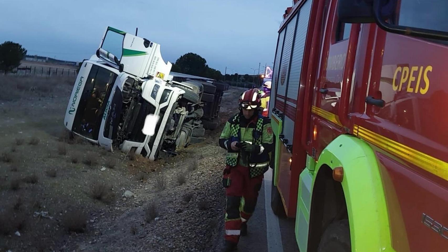 Imagen de recurso de un sccidente tráfico en la A-4 a la altura de Ontígola en Toledo esta semana.