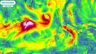 La aproximación de la borrasca Harry. Meteored.