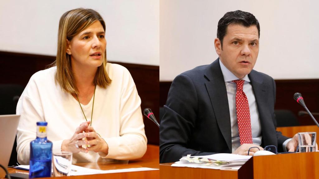 Los diputados Carolina Agudo y Luis Blázquez.