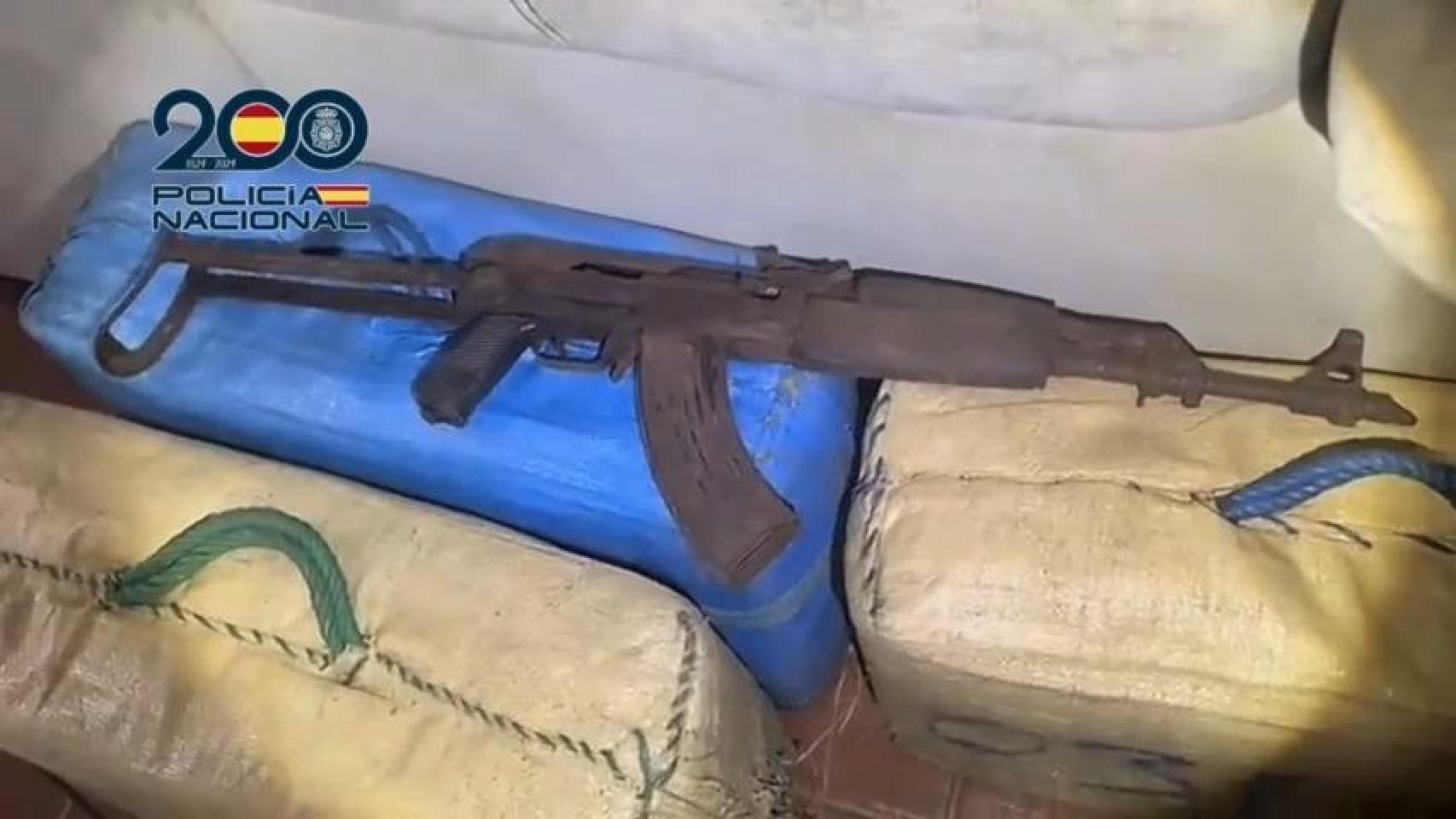 Artículos incautados por la Policía Nacional.