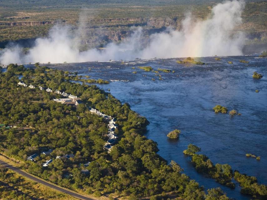Los alrededores del hotel en Zambia.