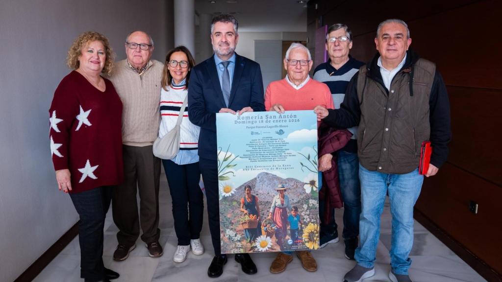 Presentación de la Romería de San Antón del distrito este.