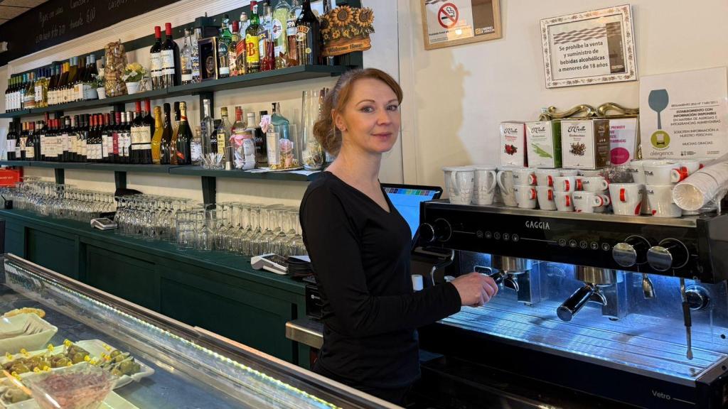 Natalia, propietaria del bar Ucramaña.