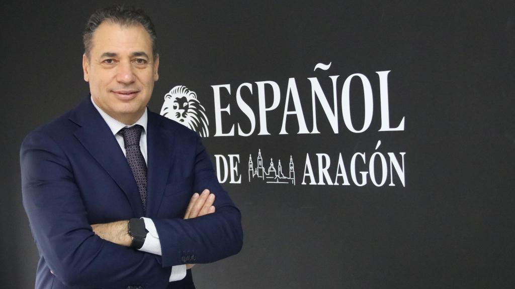 Benito Tesier, presidente de CEOE Aragón, en la redacción de EL ESPAÑOL DE ARAGÓN