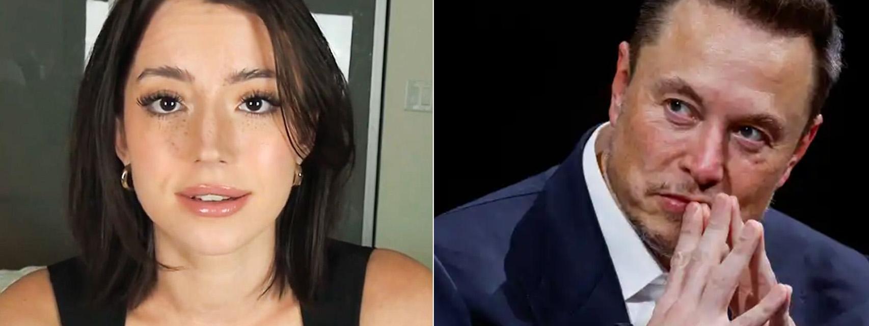 Izquierda, Ashley St. Clair. Derecha, Elon Musk, en un fotomontaje.