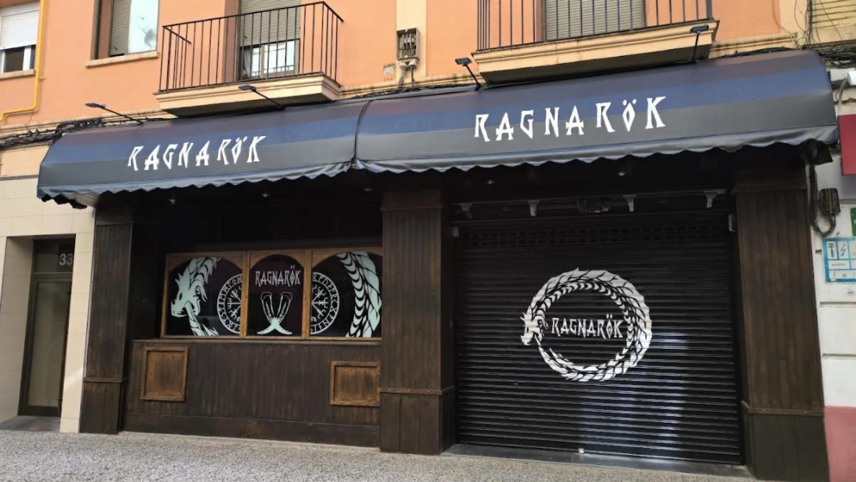 Fachada del local en Zaragoza.