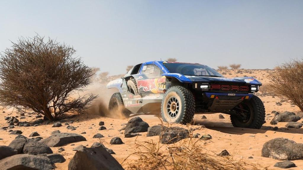 Nani Roma, durante la etapa 11 del Rally Dakar.