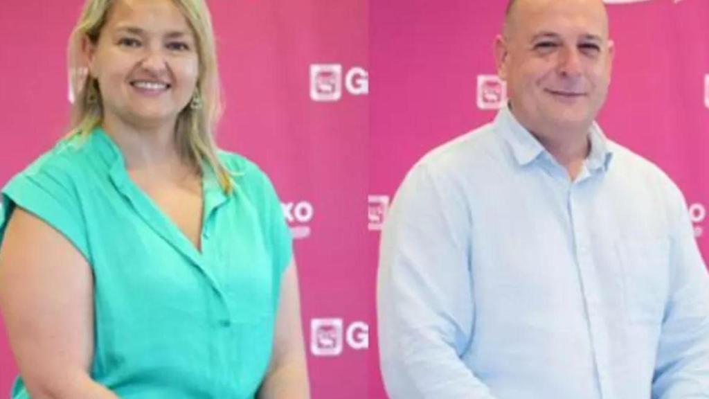 Los concejales de Getxo (PNV), Irantzu Uriarte e Ignacio Uriarte.