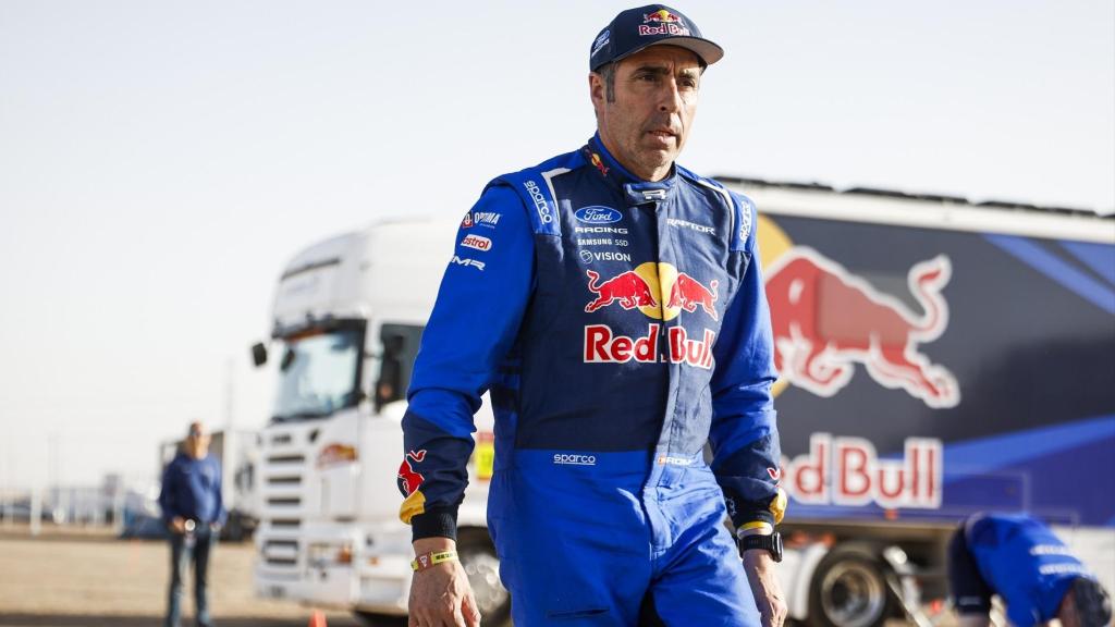 Nani Roma, tras la etapa 11 del Dakar.