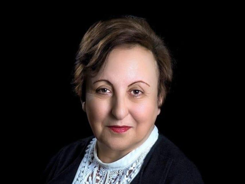 Retrato de la reconocida jurista iraní.