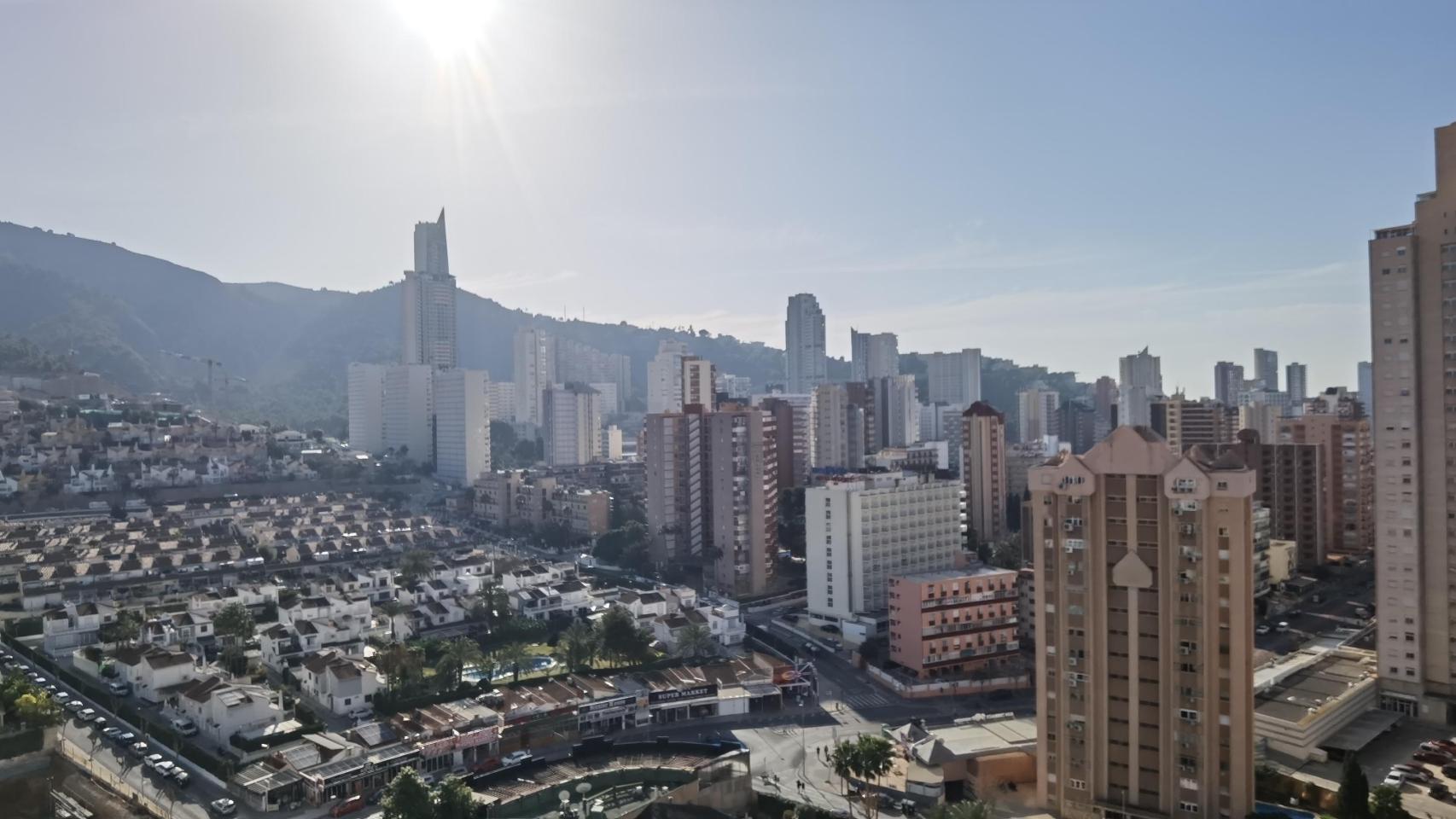 Vista de los rascacielos de Benidorm.