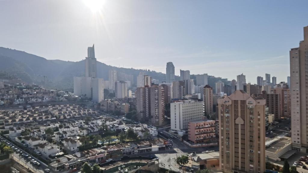 Vista de los rascacielos de Benidorm.