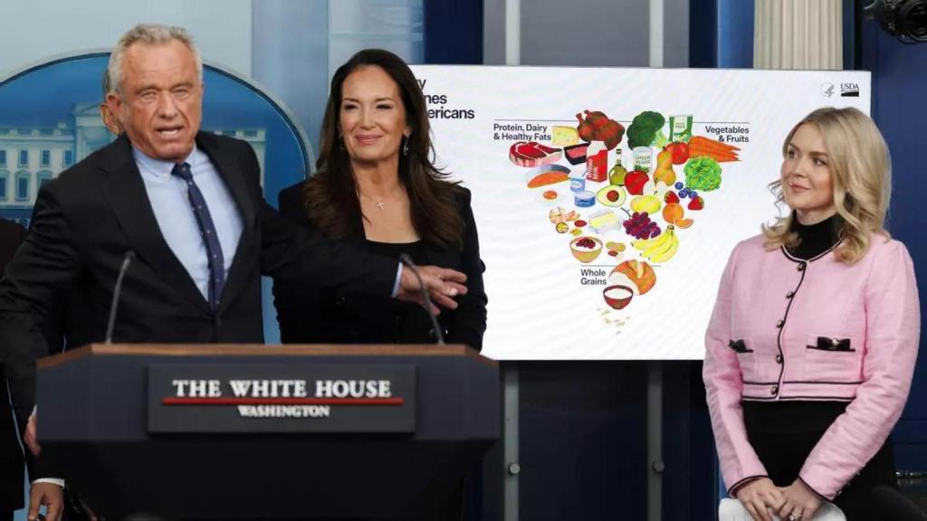 El secretario de Salud de EEUU, Robert F. Kennedy Jr., presenta las nuevas directrices alimentarias a seguir en el país.