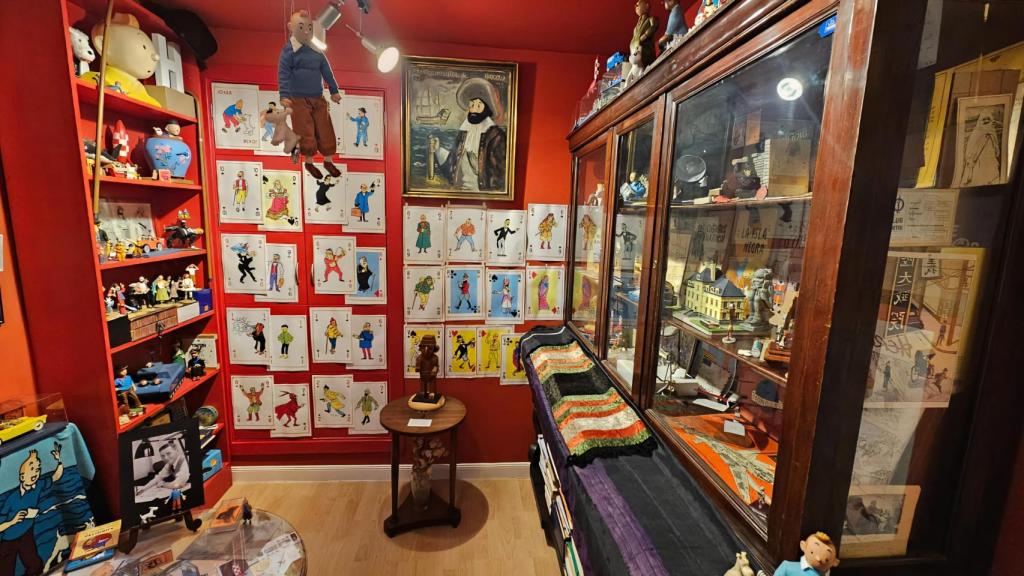 El Museo-Archivo Tintín de Madrid completo, en una foto de 2024.