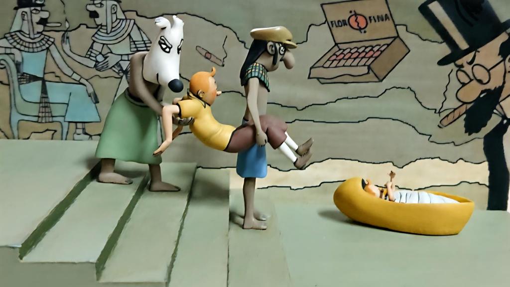 Detalle de la maqueta del sueño de 'Los cigarros del Faraón'.