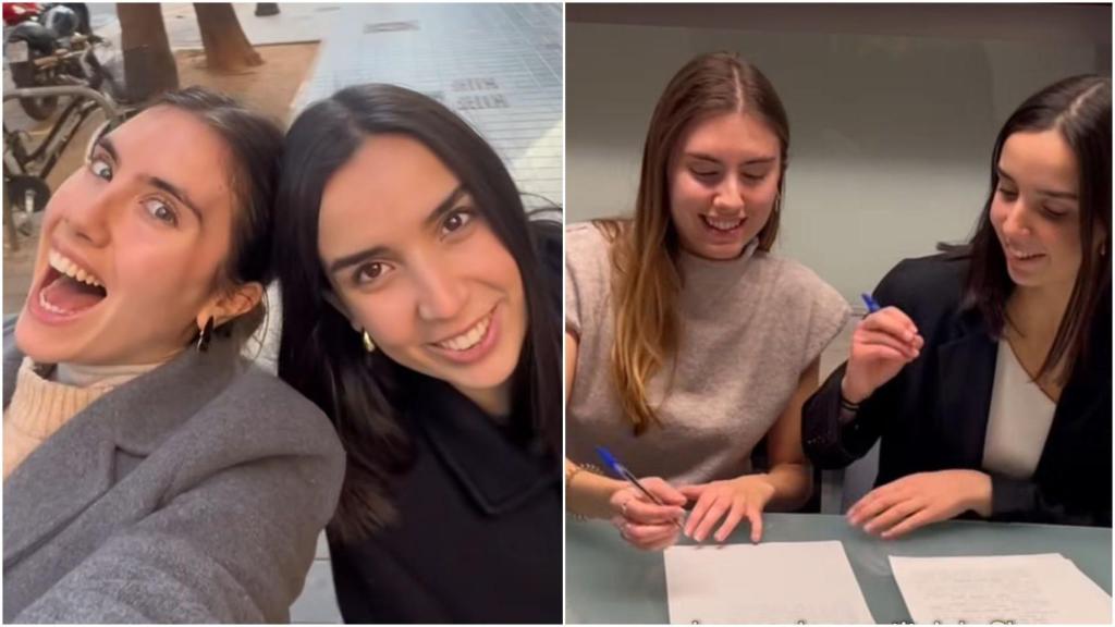 Irene y Claudia, emprendedoras a los 22 años. EE