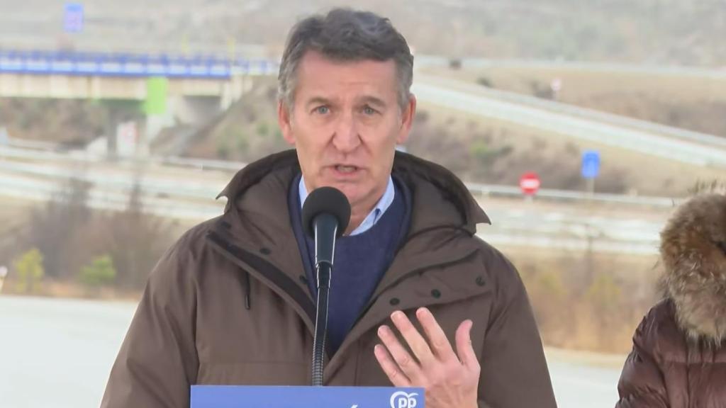 Alberto Núñez Feijóo declarando ante los medios