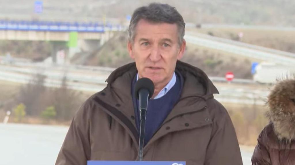 Feijóo, este sábado en un acto en la provincia de Huesca.