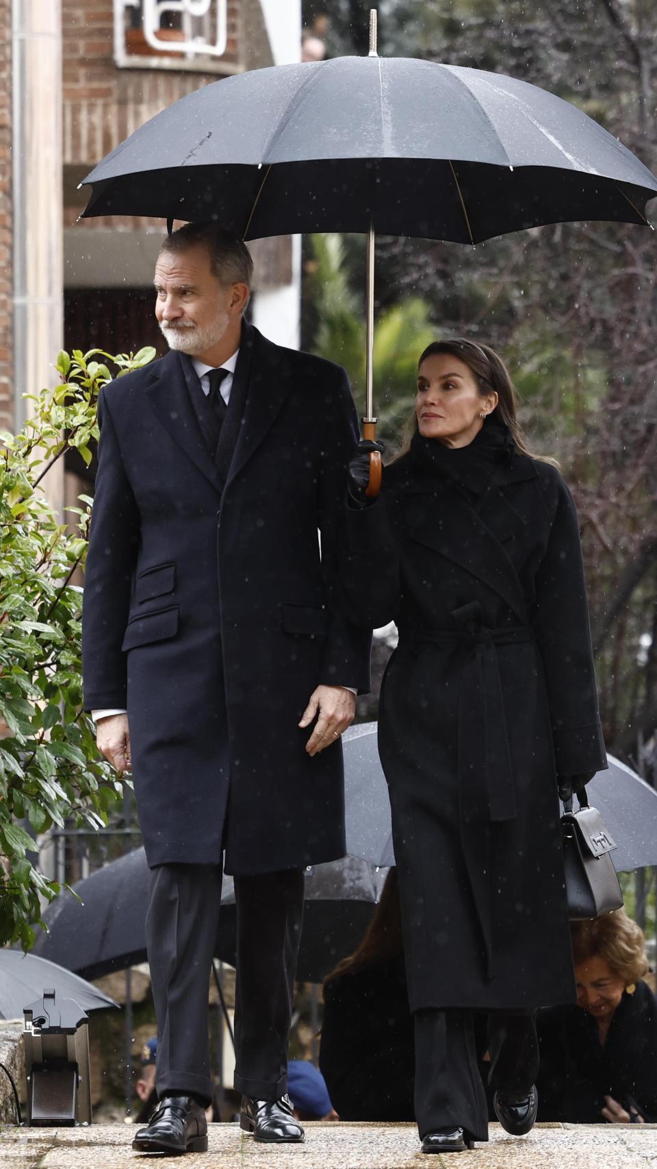 Los reyes Felipe y Letizia este sábado en Madrid.