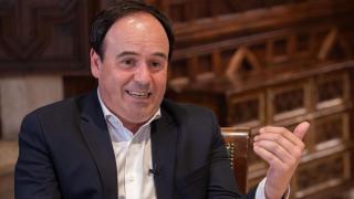 Juanfran Pérez Llorca, en el Palau de la Generalitat.