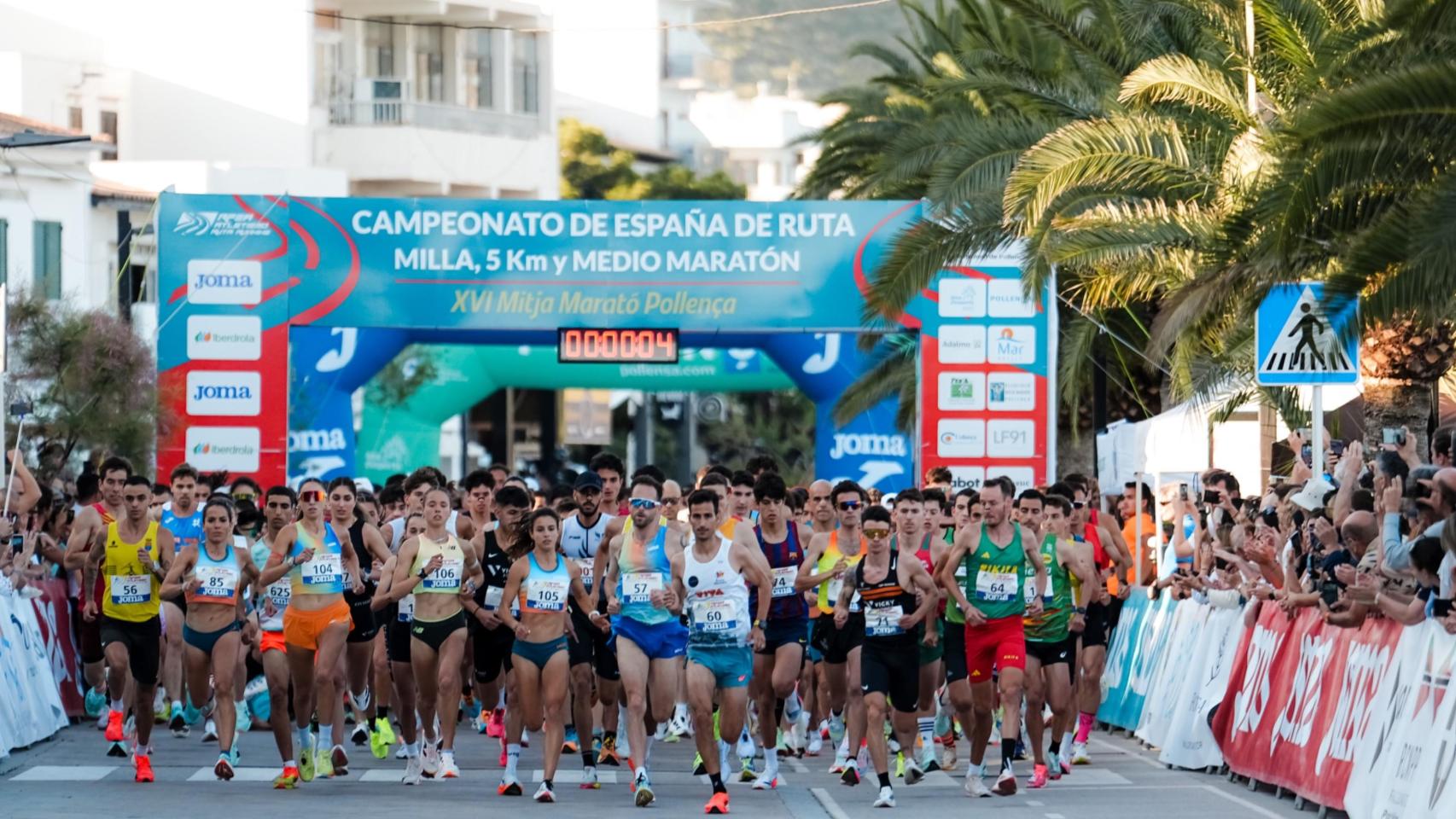 Salida de una edición anterior del Campeonato de España de Ruta