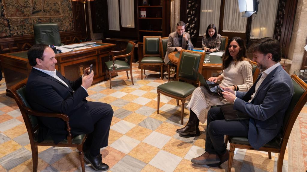 Juanfran Pérez Llorca, durante la entrevista.
