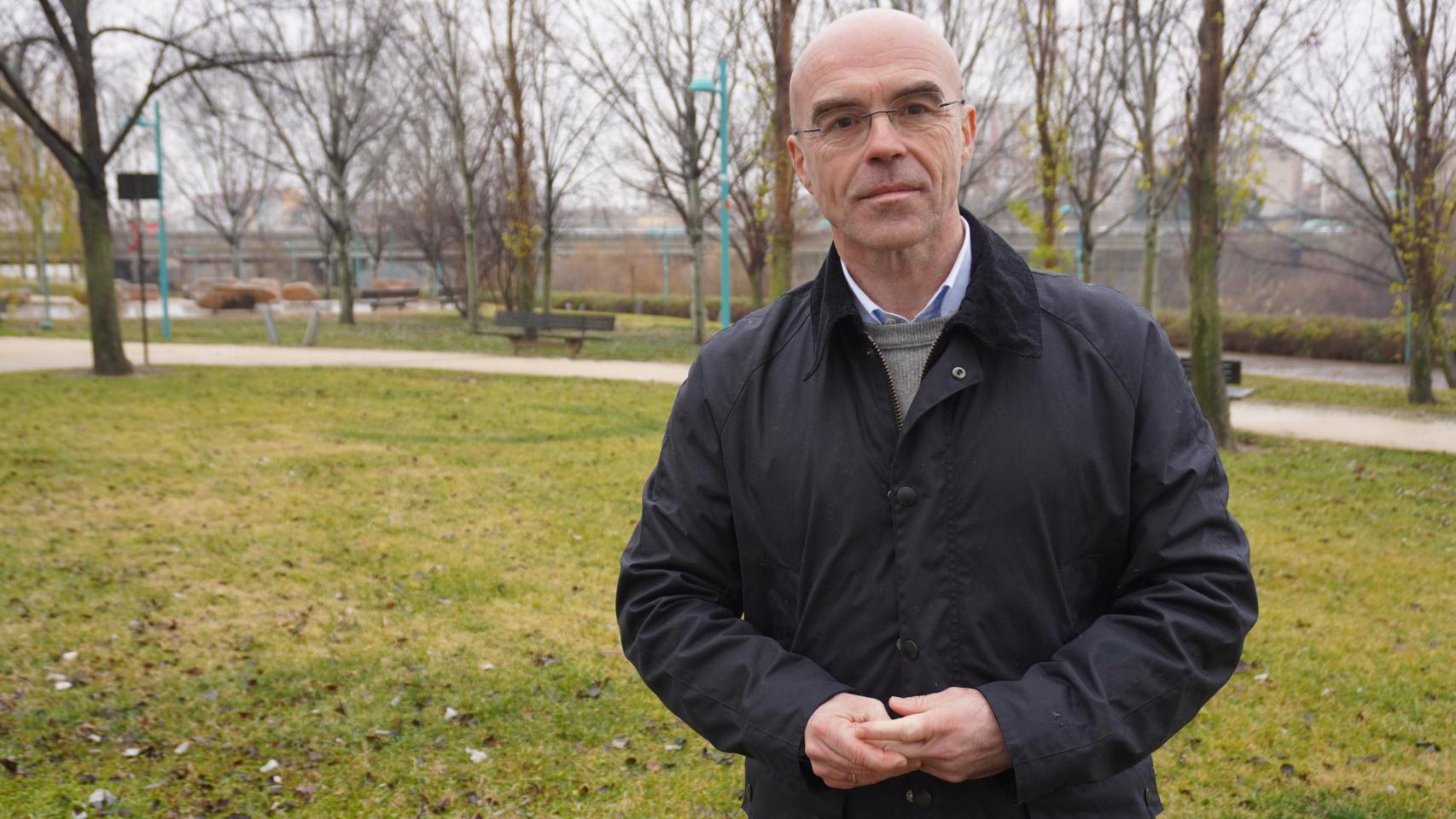 El eurodiputado Jorge Buxadé, este sábado en un acto de precampaña de Vox en Zaragoza.