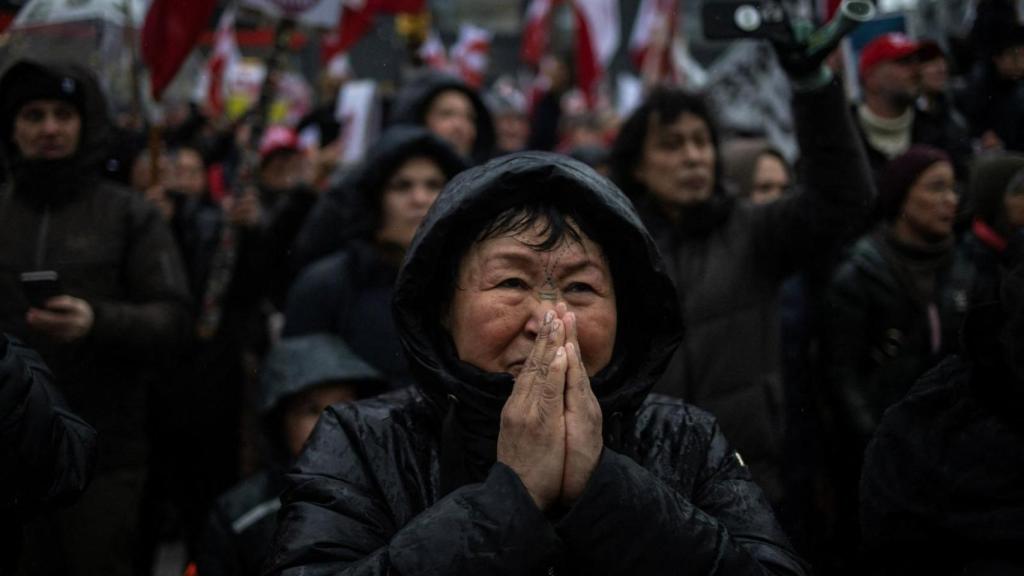 Manifestación de este sábado en Nuuk, capital de Groenlandia.