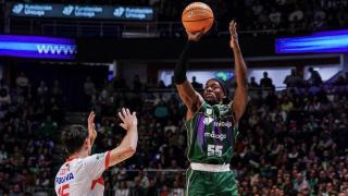 Kendrick Perry durante el Unicaja vs. Covirán Granada