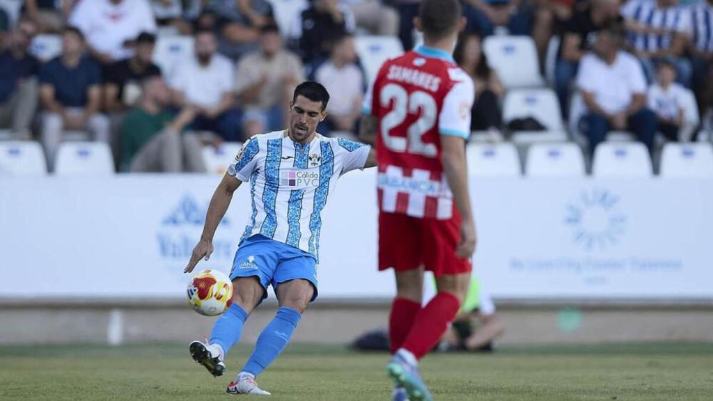 Álvaro López, durante un partido con el Talavera.