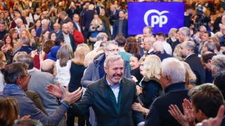 Azcón, este domingo en el acto del PP en Zaragoza.