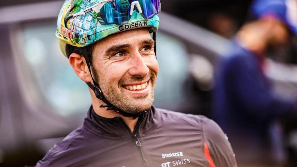 Felipe Orts, tras el reconocimiento del circuito de la Copa del Mundo de Ciclocross.