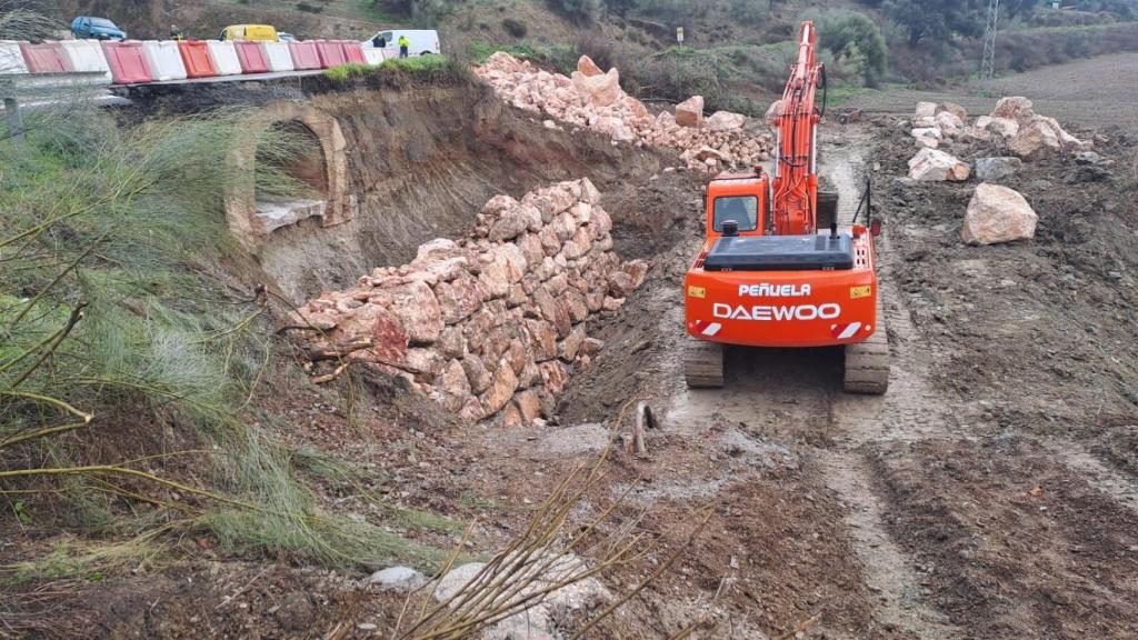 Carreteras de Málaga en obras.