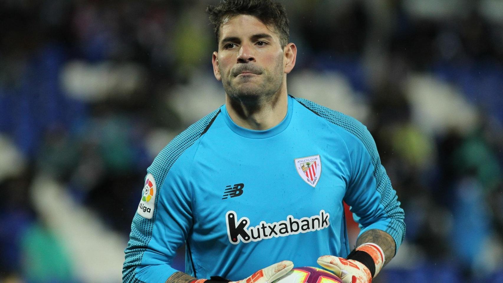 Iago Herrerín, durante un partido entre el Leganés y el Athletic.