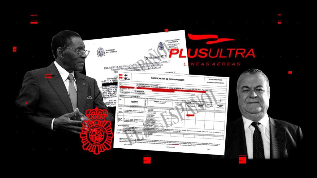 Teodoro Obiang, dictador de Guinea Ecuatorial, y Julio Martínez Sola, presidente y cofundador de Plus Ultra Líneas Aéreas