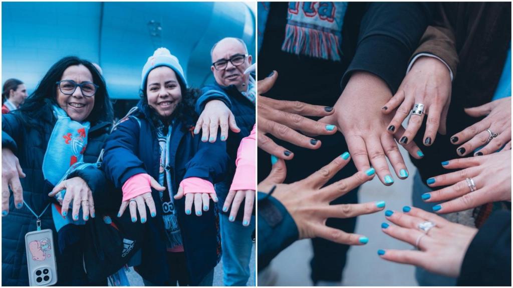 La afición del Celta de Vigo se pinta las uñas contra los insultos homófobos a Borja Iglesias