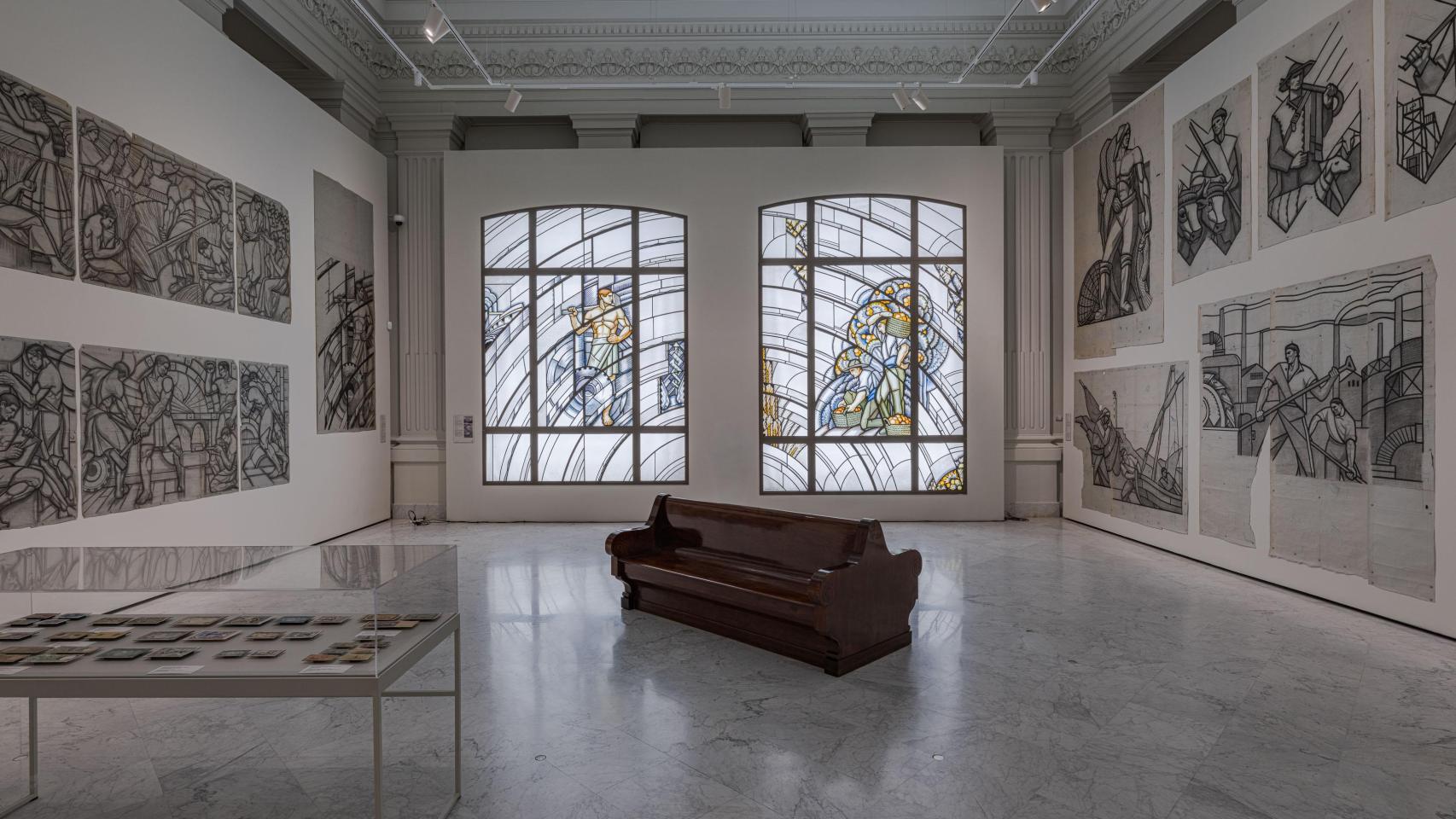 Vista de la exposición 'Alegorías de un porvenir', en el Banco de España. Foto: Banco de España