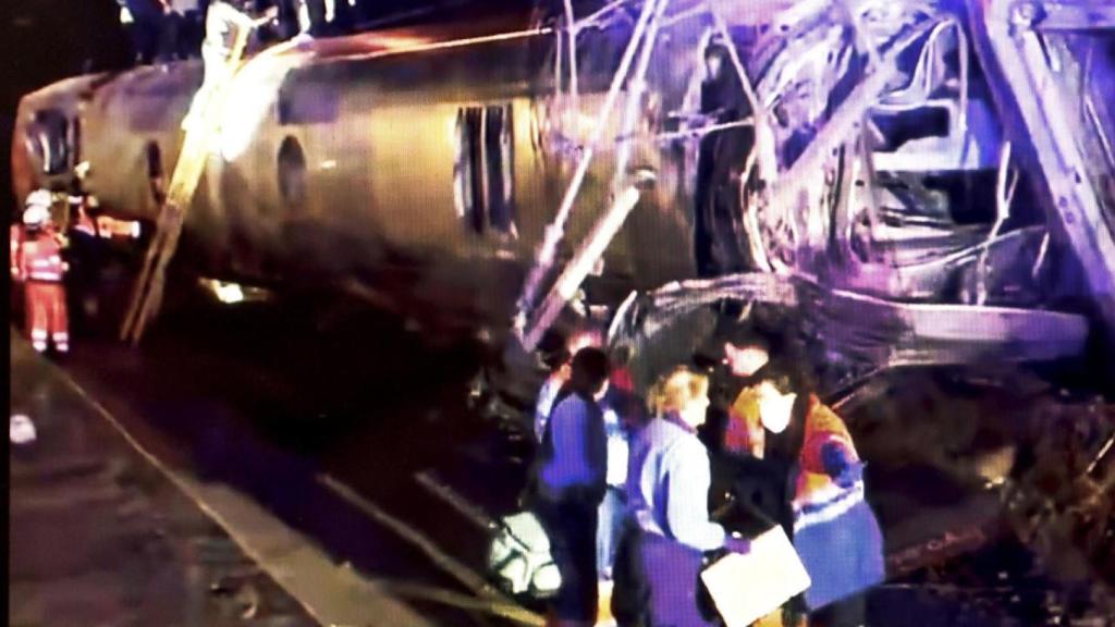 Imagen del tren Iryo siniestrado.