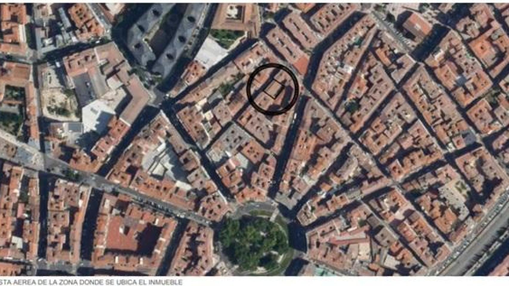 Ubicación de las viviendas en la calle Jardines.