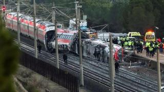 Tren de Iryo descarrilado el pasado 18 de enero de 2019.