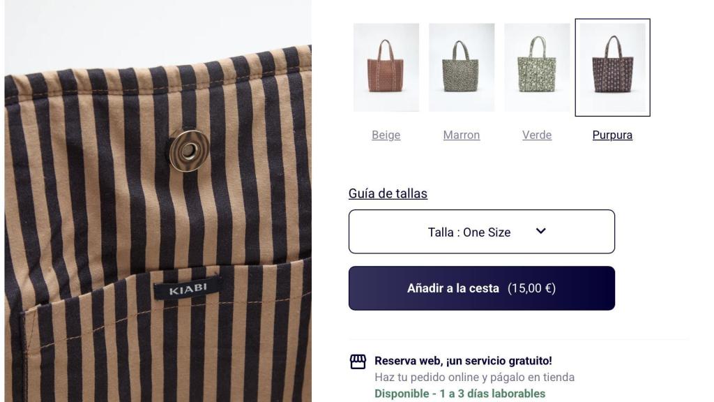 Bolso acolchado estampado.