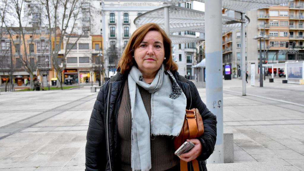 Julia Alejo, en el parque de La Marina