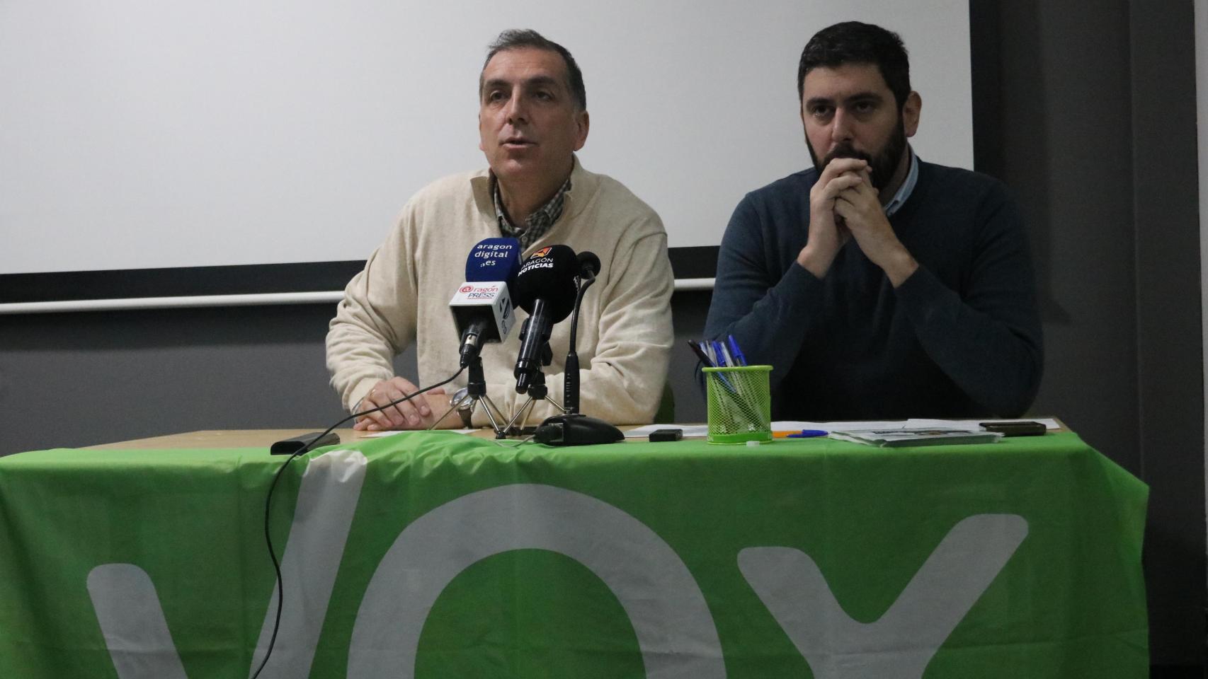 Samuel Vázquez y Alejandro Nolasco, en rueda de prensa