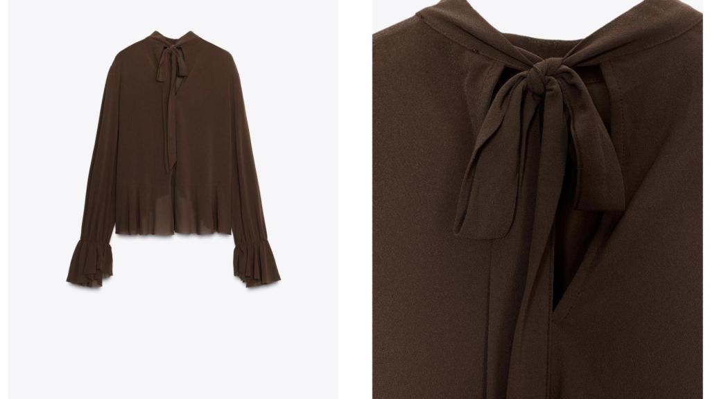 Blusa fluida volantes. Ref. 5039/205/700